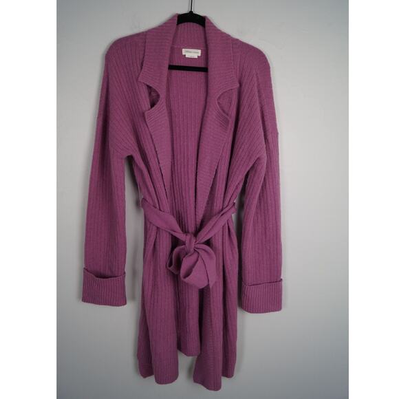 Lovers +‎ Friends Aubree Duster Cardigan Rib Knit Tie Waist Sweater Medium - Picture 3 of 15